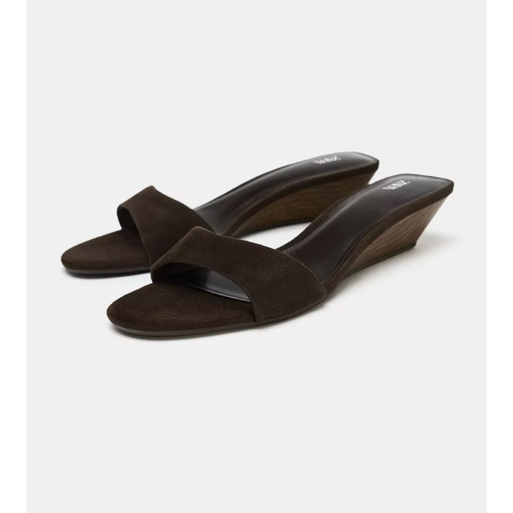 Zara Shoes - NWT ZARA SUEDE WEDGE SANDALS
